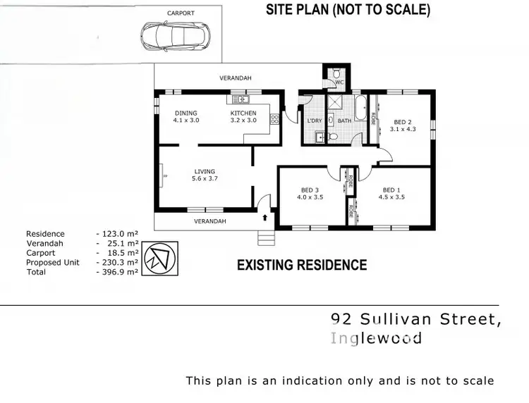 Floorplan of Homely house listing, 92 Sullivan Street, Inglewood VIC 3517