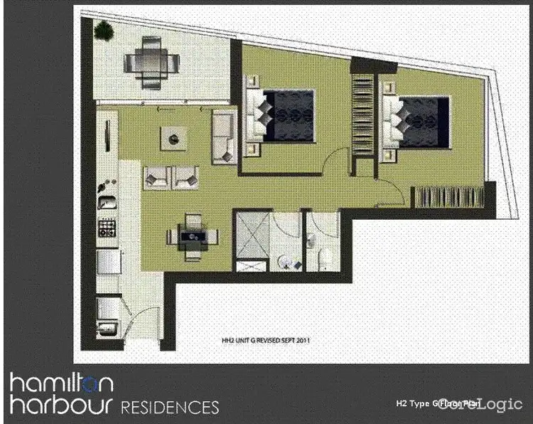 Floorplan of Homely apartment listing, 21603/8 Hercules Street, Hamilton QLD 4007