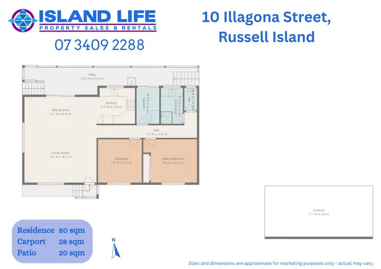 Floorplan of Homely house listing, 10 ILLAGONA STREET, Russell Island QLD 4184