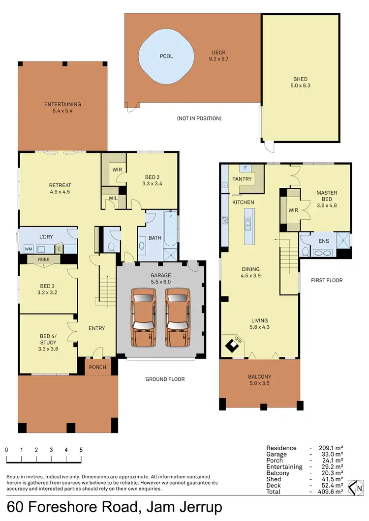 Floorplan of Homely house listing, 60 Foreshore Road, Jam Jerrup VIC 3984