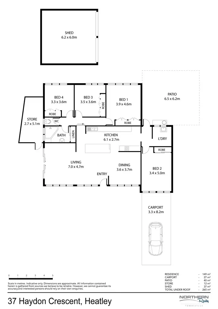 Floorplan of Homely house listing, 37 Haydon Crescent, Heatley QLD 4814