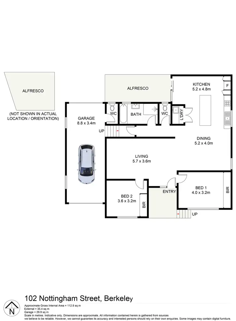 Floorplan of Homely house listing, 102 Nottingham Street, Berkeley NSW 2506