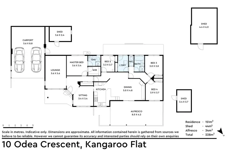 Floorplan of Homely house listing, 10 Odea Crescent, Kangaroo Flat VIC 3555