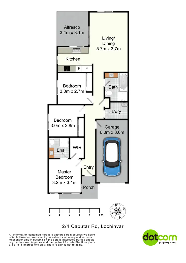 Floorplan of Homely house listing, 2/4 Caputar Way, Lochinvar NSW 2321
