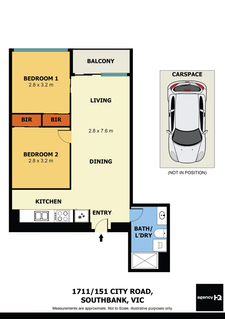 Floorplan of Homely apartment listing, 1711/151 CITY ROAD, South Melbourne VIC 3205