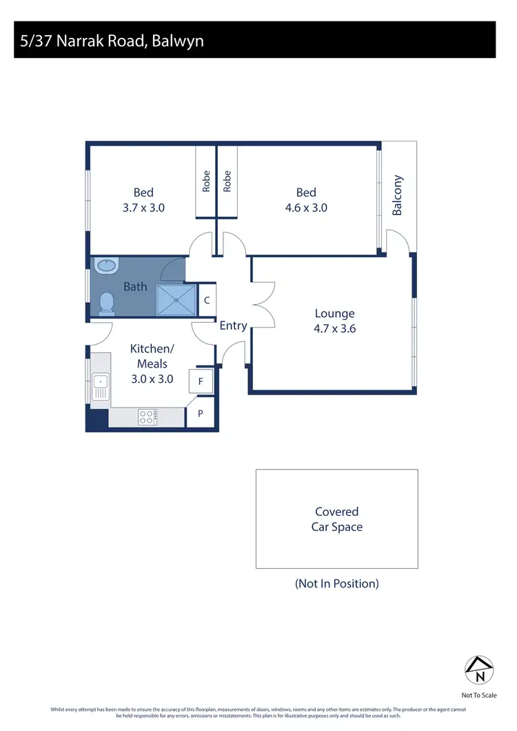 Floorplan of Homely apartment listing, 5/37 Narrak Road, Balwyn VIC 3103