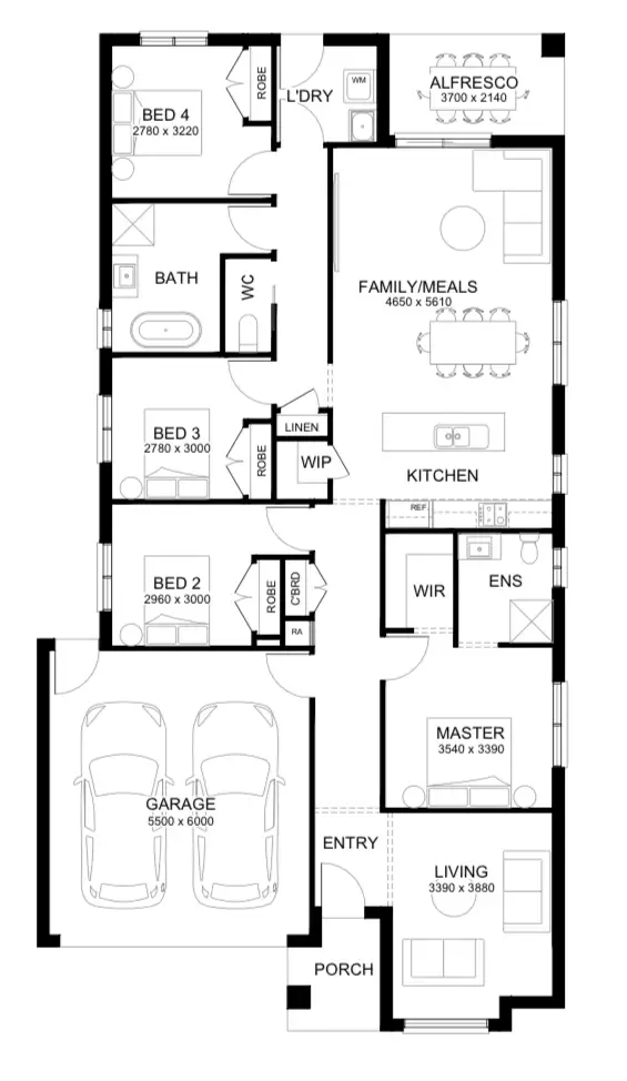 Floorplan of Homely house listing, Lot 4240 Lucid Avenue, Werribee VIC 3030