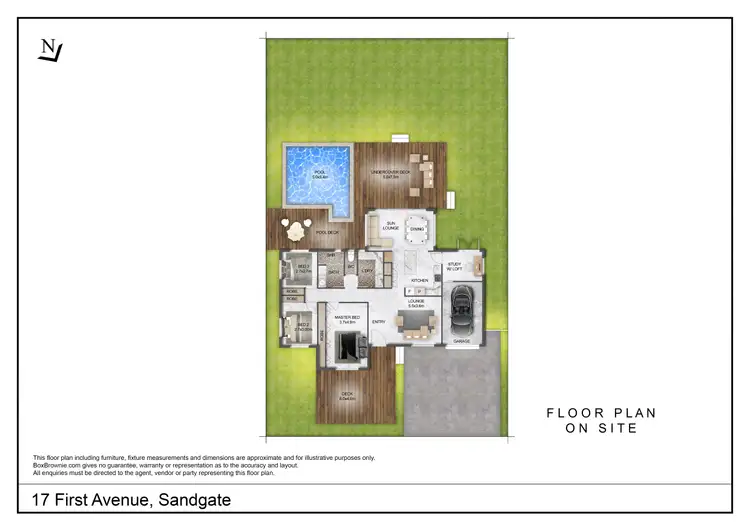 Floorplan of Homely house listing, 17 First Avenue, Sandgate QLD 4017
