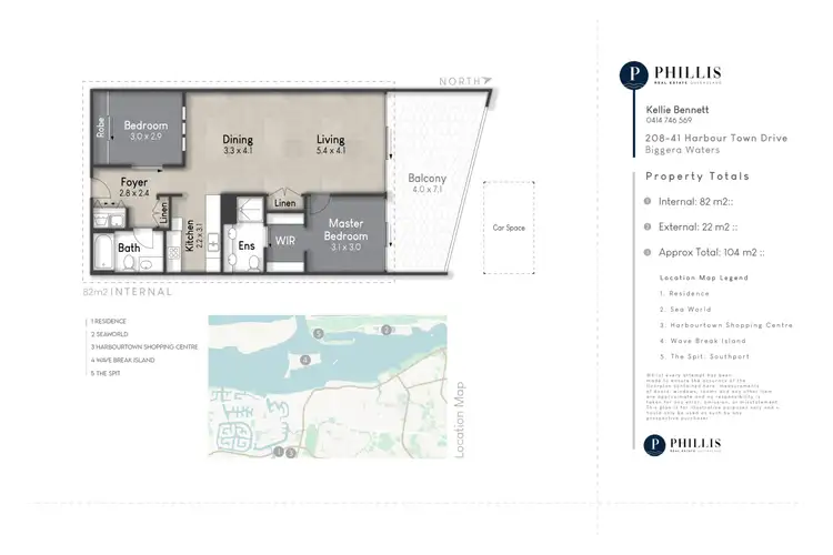 Floorplan of Homely unit listing, 208/41 Harbour Town Drive, Biggera Waters QLD 4216