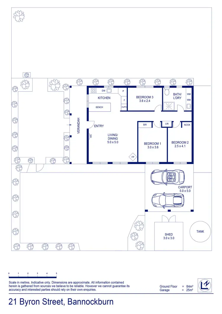 Floorplan of Homely house listing, 21 Byron Street, Bannockburn VIC 3331