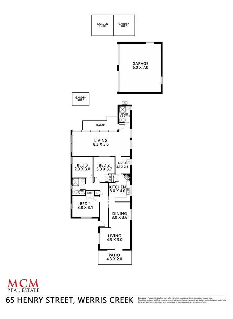 Floorplan of Homely house listing, 65 Henry Street, Werris Creek NSW 2341