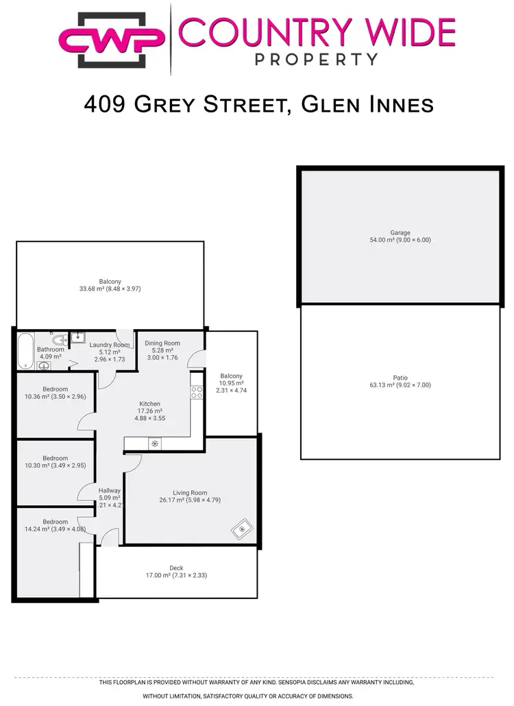 Floorplan of Homely house listing, 409 Grey Street, Glen Innes NSW 2370
