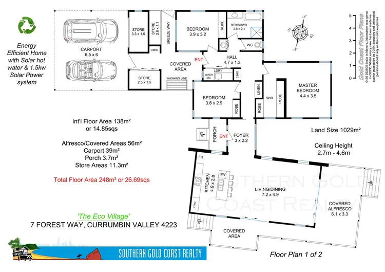 Floorplan of Homely house listing, 7 Forest Way, Currumbin Valley QLD 4223