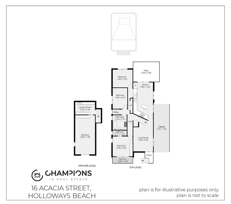 Floorplan of Homely house listing, 16 Acacia Street, Holloways Beach QLD 4878