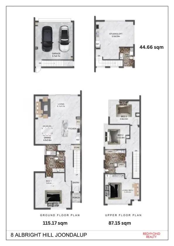 Floorplan of Homely house listing, 8 Albright Hill, Joondalup WA 6027