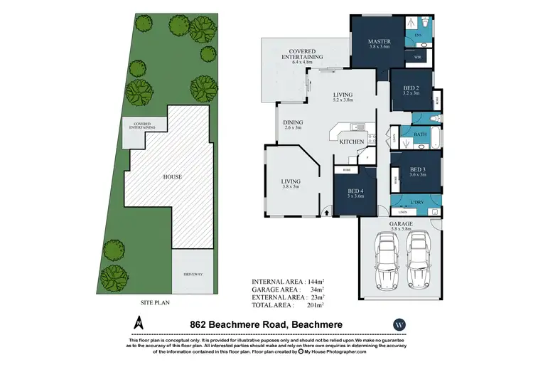 Floorplan of Homely house listing, 862 Beachmere Road, Beachmere QLD 4510