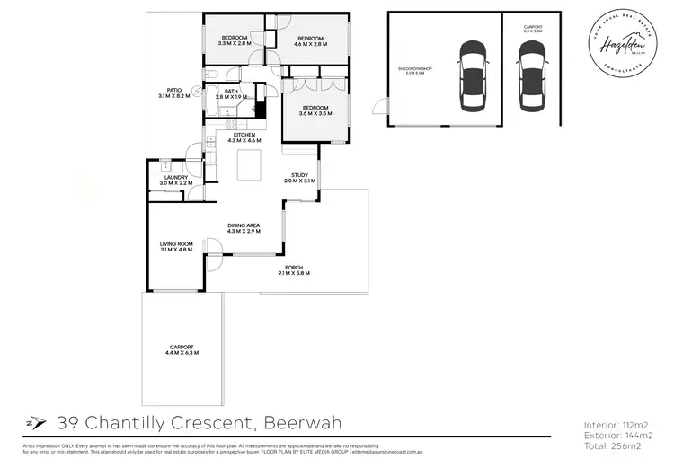 Floorplan of Homely house listing, 39 Chantilly Crescent, Beerwah QLD 4519