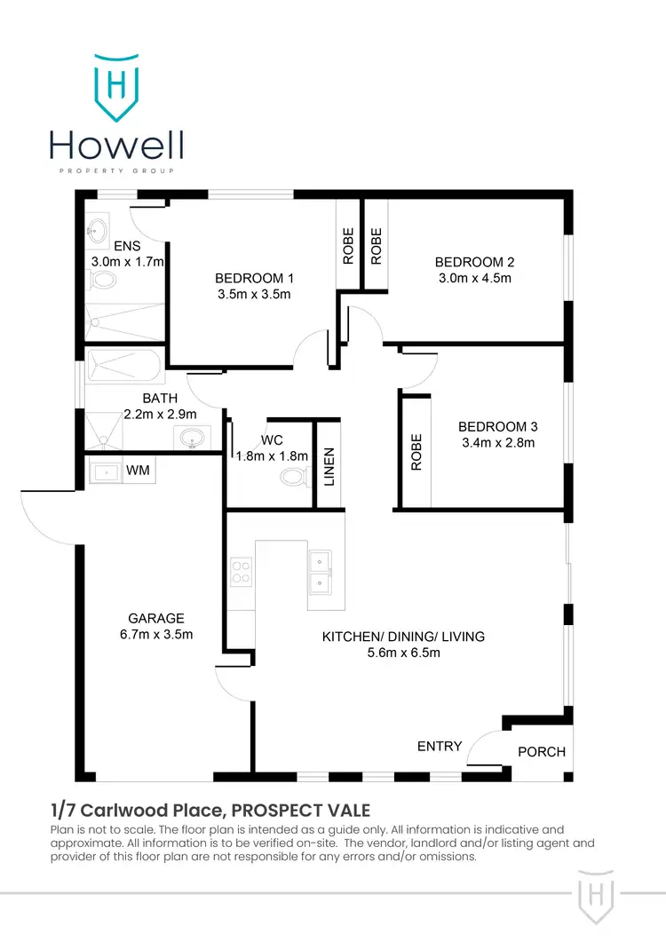 Floorplan of Homely house listing, 1/7 Carlwood Place, Prospect Vale TAS 7250
