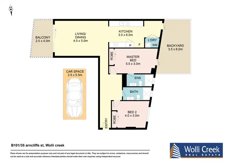 Floorplan of Homely apartment listing, B101/35 Arncliffe Street, Wolli Creek NSW 2205
