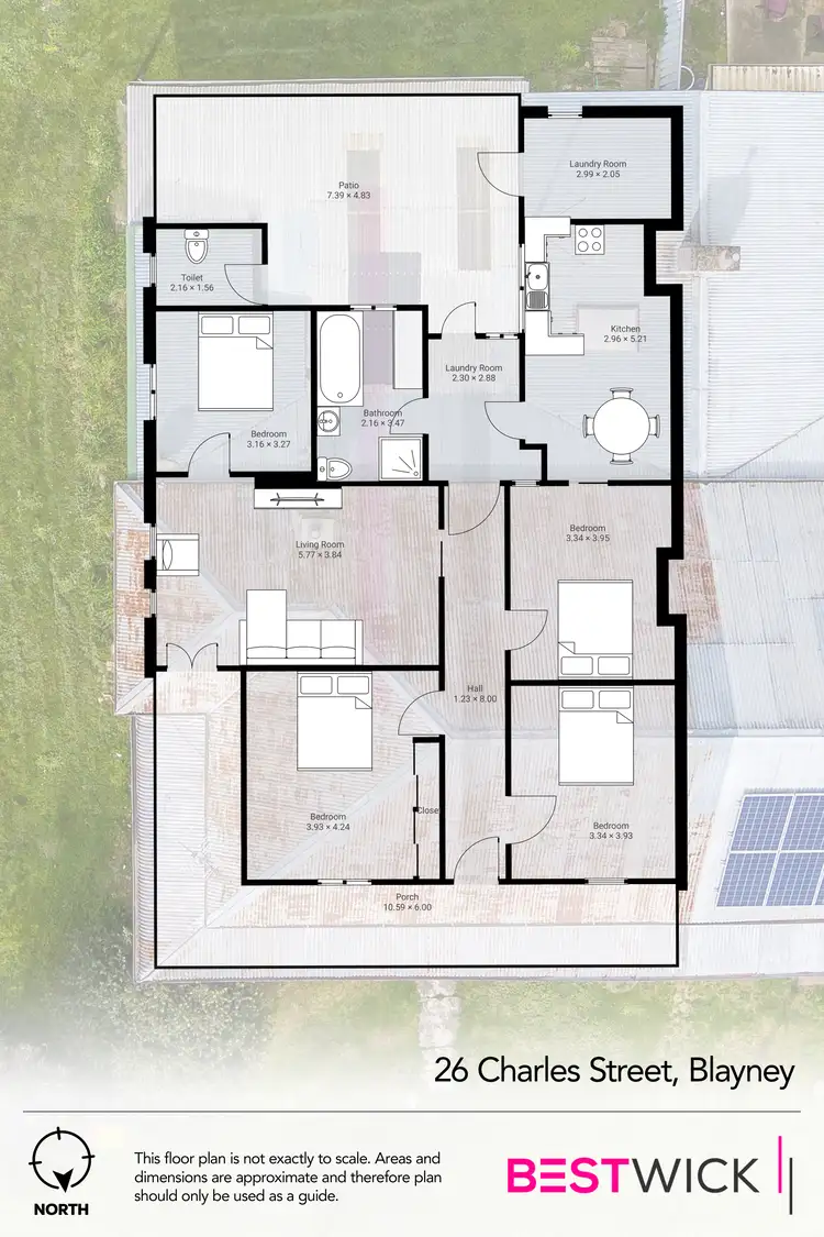 Floorplan of Homely semi-detached listing, 26 Charles Street, Blayney NSW 2799