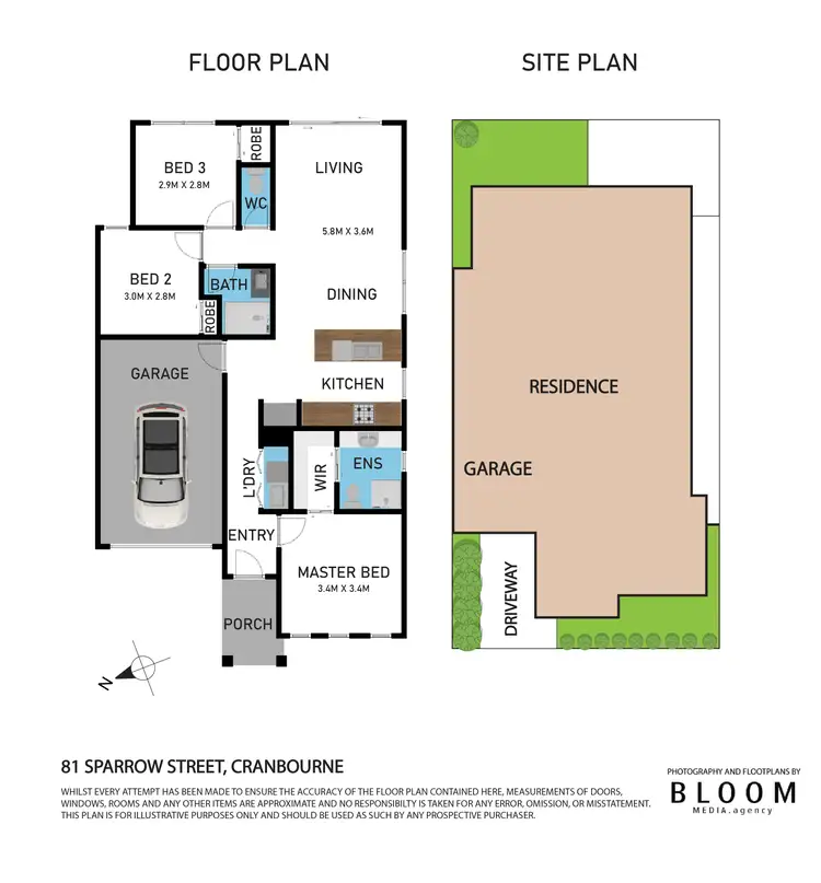 Floorplan of Homely house listing, 81 Sparrow Street, Cranbourne VIC 3977