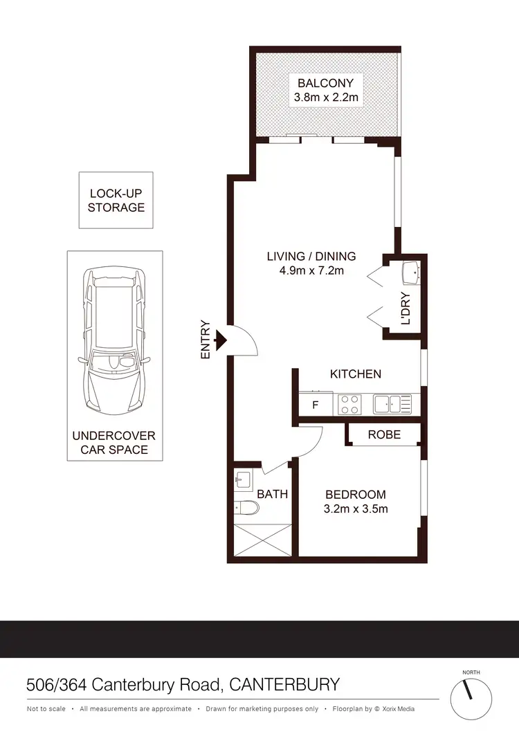 Floorplan of Homely apartment listing, 506/364 Canterbury Road, Canterbury NSW 2193