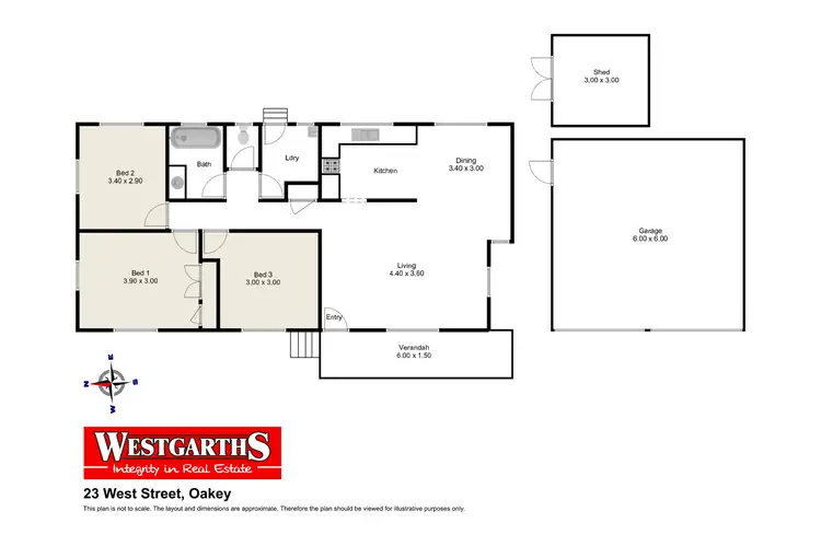 Floorplan of Homely house listing, 23 West Street, Oakey QLD 4401