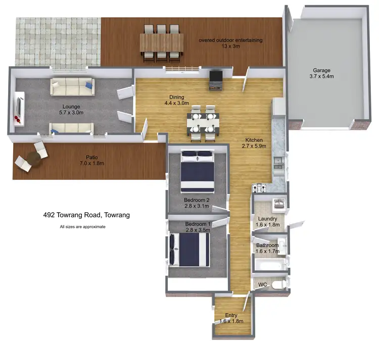 Floorplan of Homely house listing, 492 Towrang Road, Towrang NSW 2580