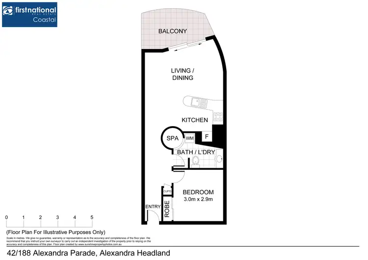 Floorplan of Homely unit listing, 42/188-192 Alexandra Parade, Alexandra Headland QLD 4572