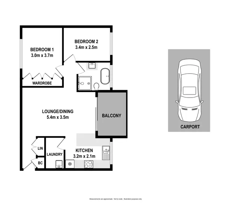 Floorplan of Homely apartment listing, 10/41-43 Victoria Street, Werrington NSW 2747