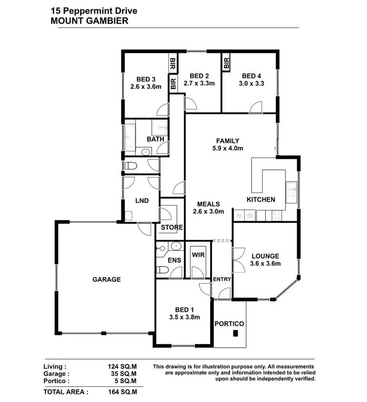 Floorplan of Homely house listing, 15 Peppermint Drive, Mount Gambier SA 5290