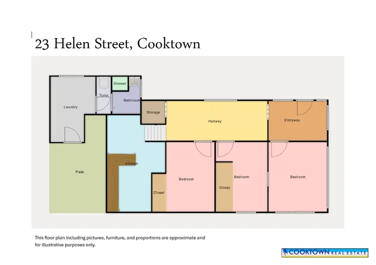 Floorplan of Homely house listing, 23 Helen Street, Cooktown QLD 4895
