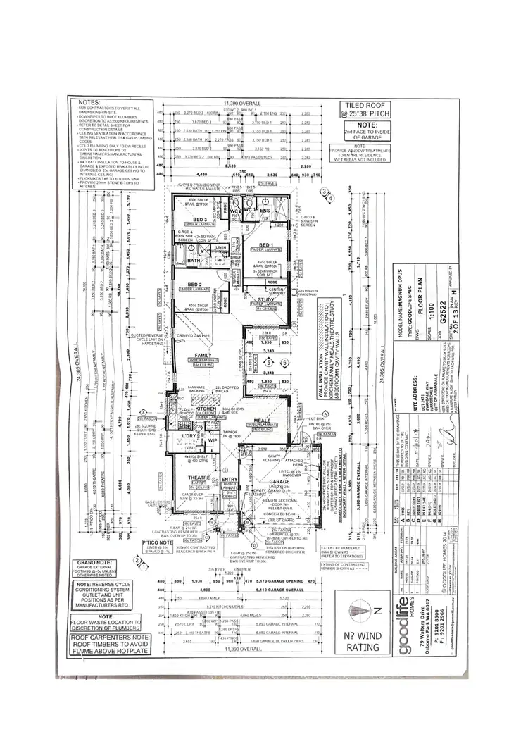 Floorplan of Homely house listing, 12 Evandale Way, Harrisdale WA 6112