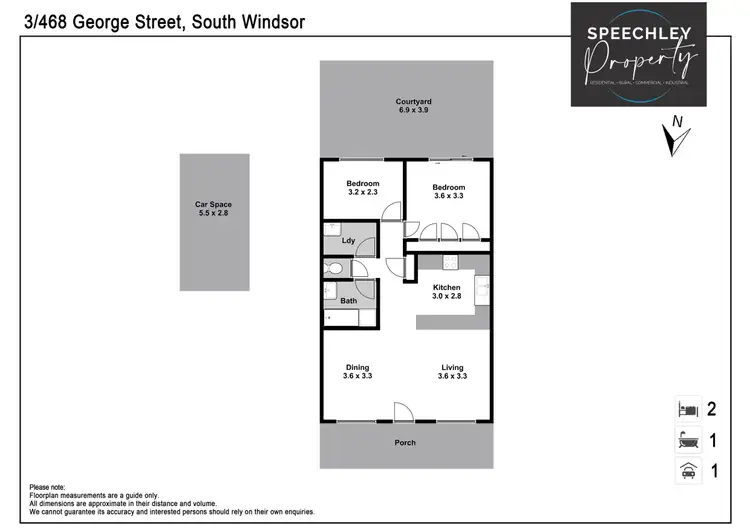 Floorplan of Homely villa listing, 3/468 George Street, South Windsor NSW 2756