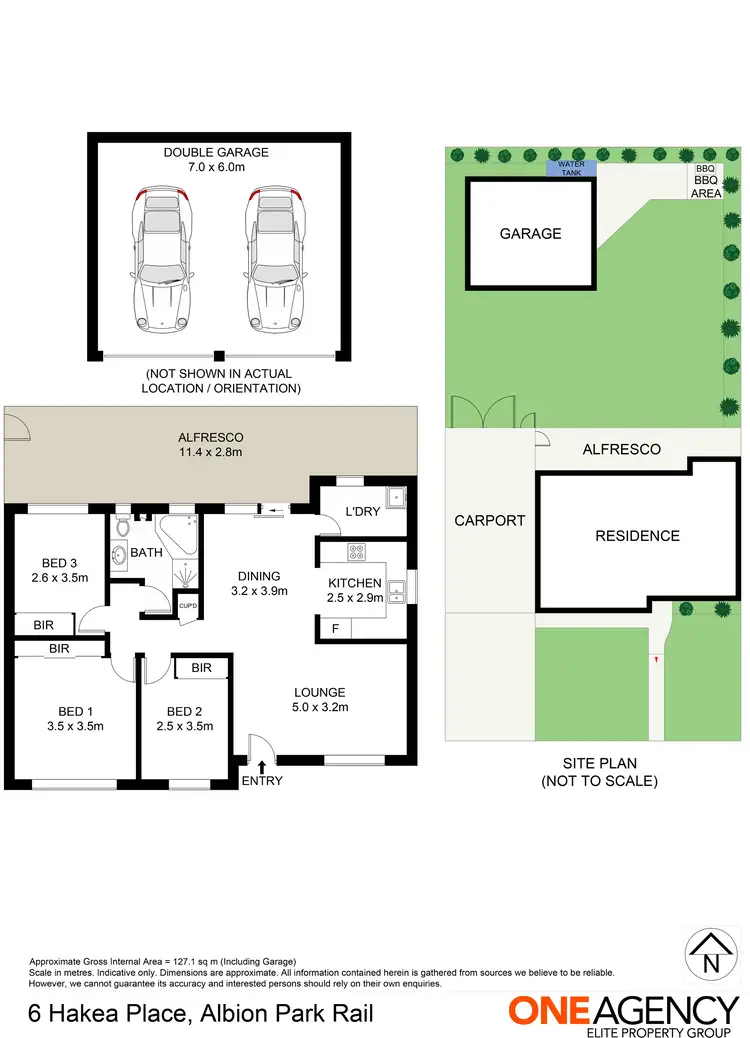 Floorplan of Homely house listing, 6 Hakea Place, Albion Park Rail NSW 2527
