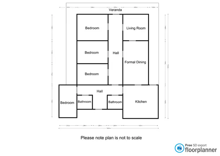 Floorplan of Homely house listing, 63 Lower Roy Street, Jeparit VIC 3423