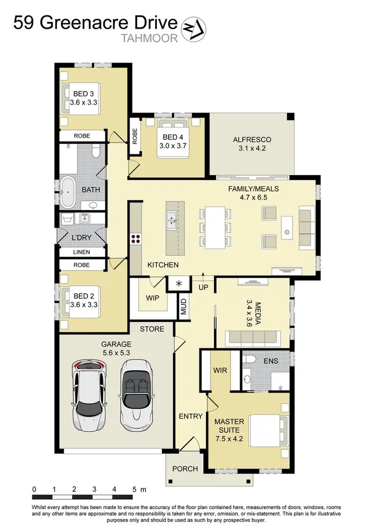 Floorplan of Homely house listing, 59 Greenacre Drive, Tahmoor NSW 2573