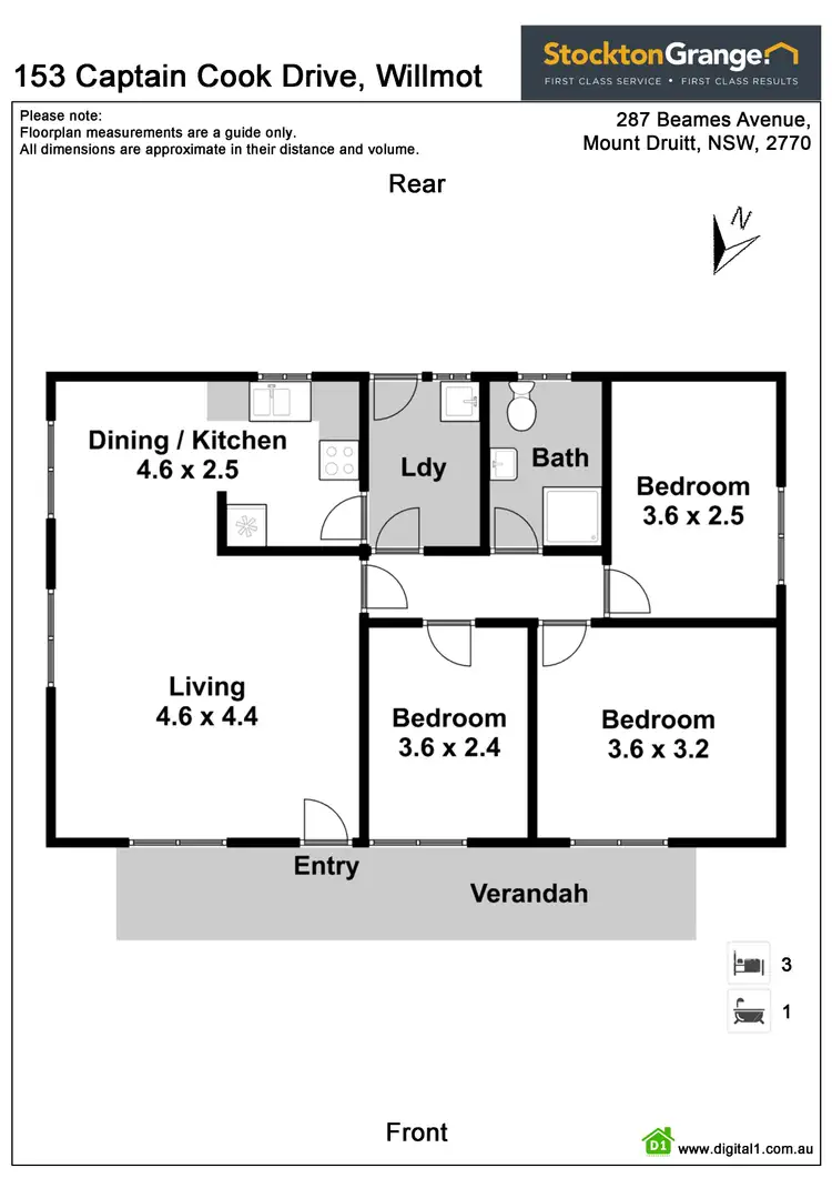 Floorplan of Homely house listing, 153 Captain Cook Drive, Willmot NSW 2770