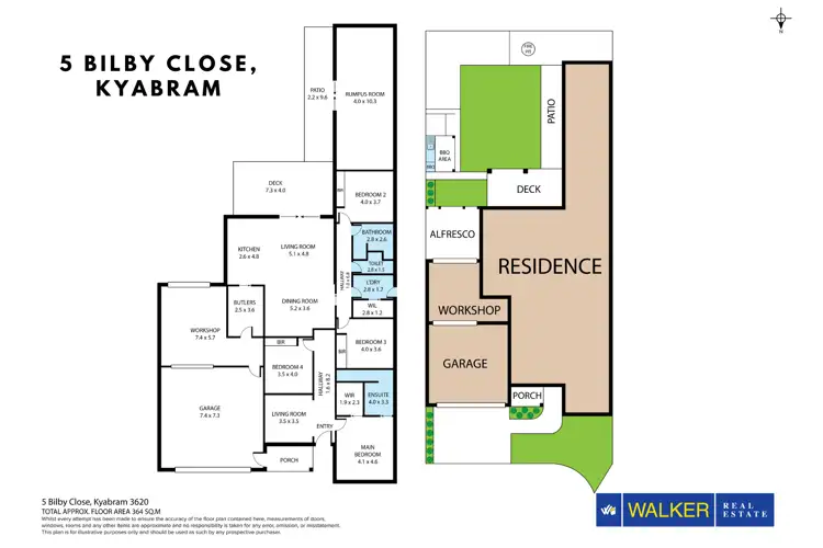 Floorplan of Homely house listing, 5 Bilby Close, Kyabram VIC 3620