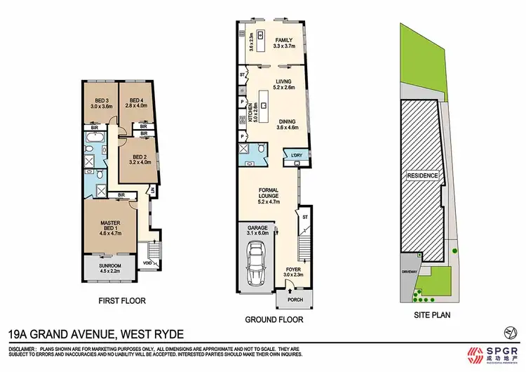 Floorplan of Homely semi-detached listing, 19A Grand Avenue, West Ryde NSW 2114