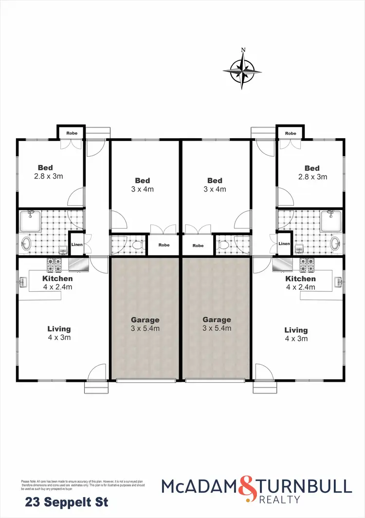 Floorplan of Homely block of units listing, 23 Seppelt Street, Wilsonton Heights QLD 4350