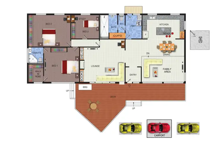 Floorplan of Homely house listing, 4 Bray Place, Curtin ACT 2605