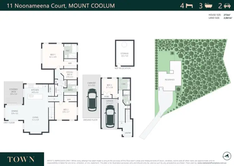 Floorplan of Homely house listing, 11 Noonameena Court, Mount Coolum QLD 4573