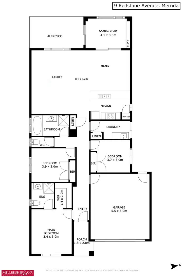 Floorplan of Homely house listing, 9 Redstone Avenue, Mernda VIC 3754