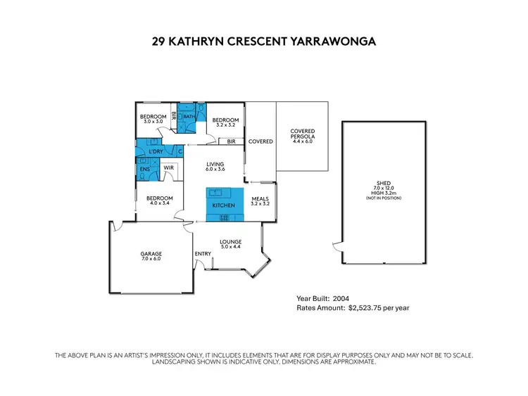 Floorplan of Homely house listing, 29 Kathryn Crescent, Yarrawonga VIC 3730