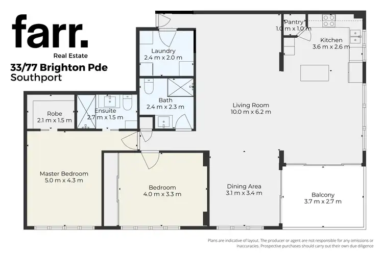 Floorplan of Homely apartment listing, 33/77 Brighton Parade, Southport QLD 4215