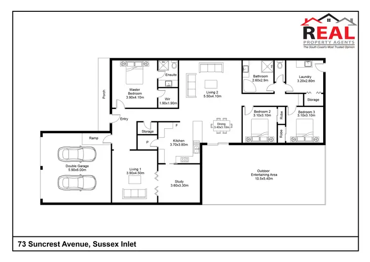 Floorplan of Homely house listing, 73 Suncrest Avenue, Sussex Inlet NSW 2540
