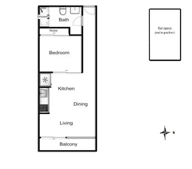 Floorplan of Homely apartment listing, 509/377 BURWOOD ROAD, Hawthorn VIC 3122