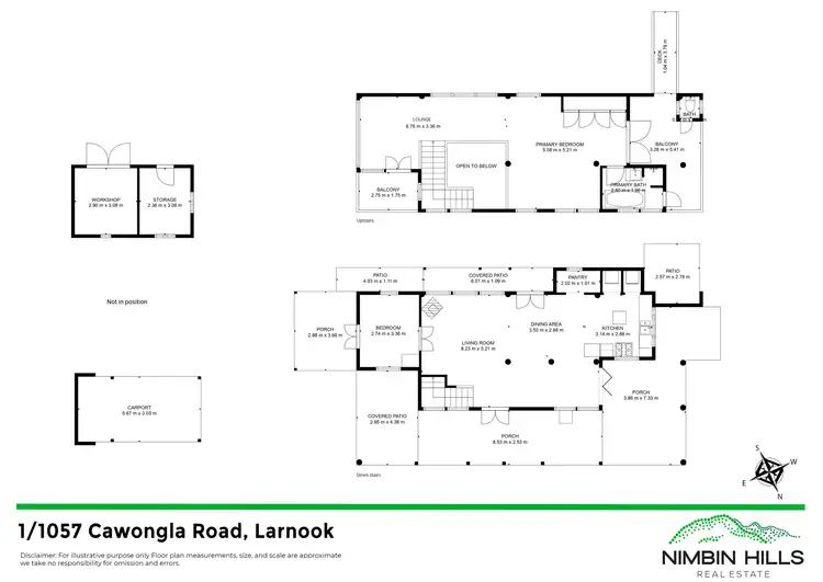Floorplan of Homely rural property listing, 1/1057 Cawongla Road, Larnook NSW 2480