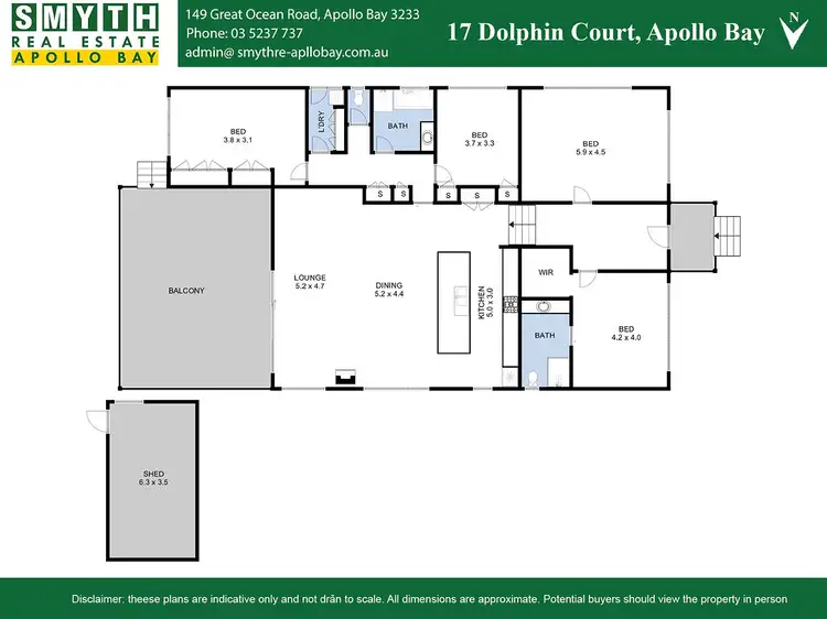 Floorplan of Homely house listing, 17 Dolphin Court, Apollo Bay VIC 3233